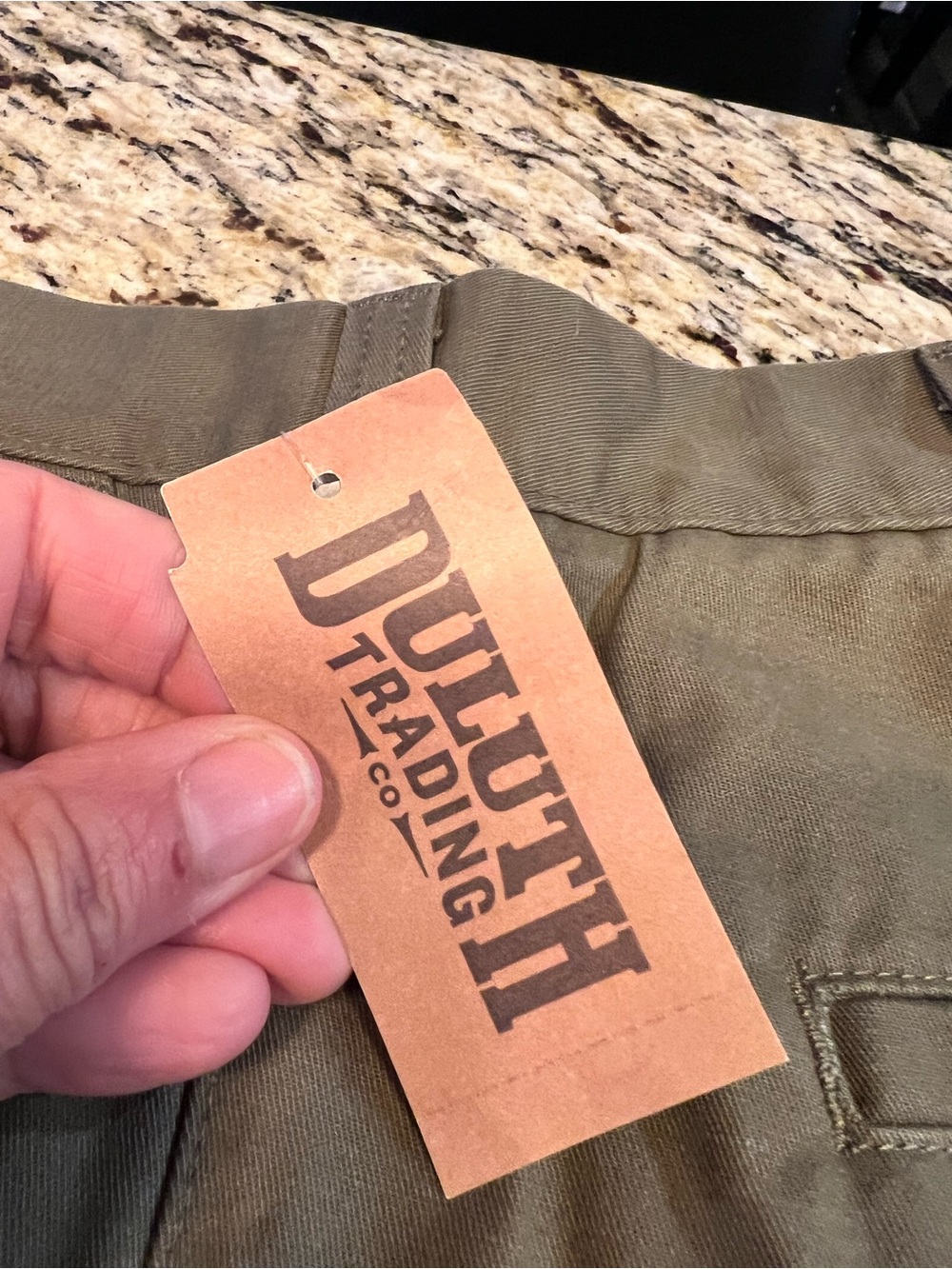 *NEW* Two pair men’s Duluth Trading Co Work Pants - Olive Green and Khaki - Picture 5 of 8